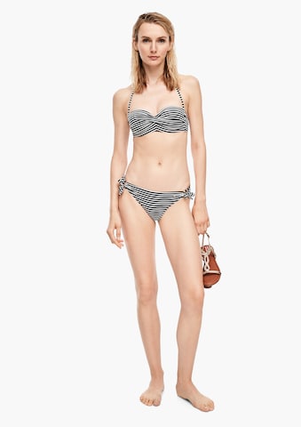 s.Oliver Bandeau Bikini in Black: front