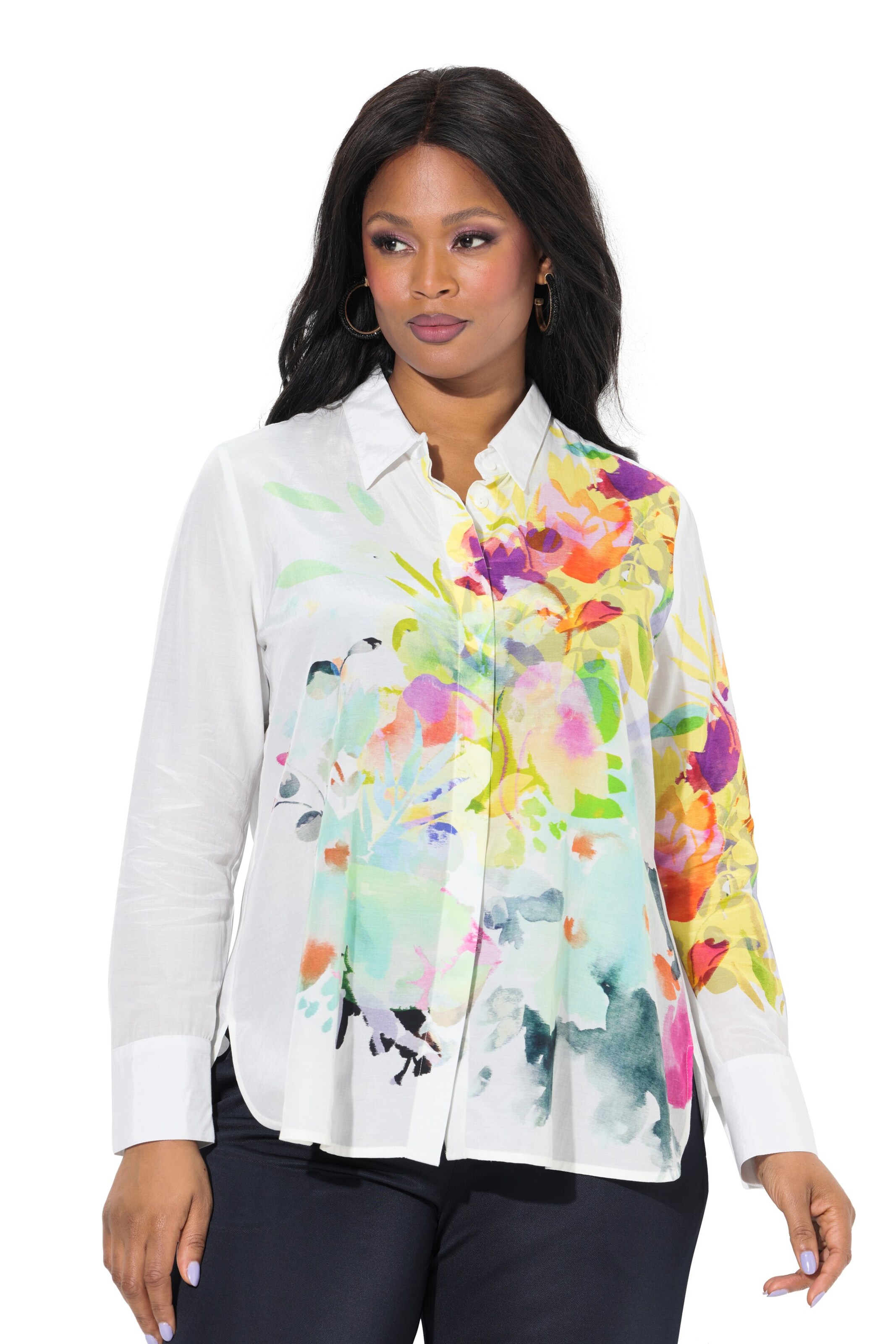 Ulla Popken Bluse in Weiß: Vorderseite