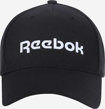 Reebok - Gorra deportiva en negro: frente