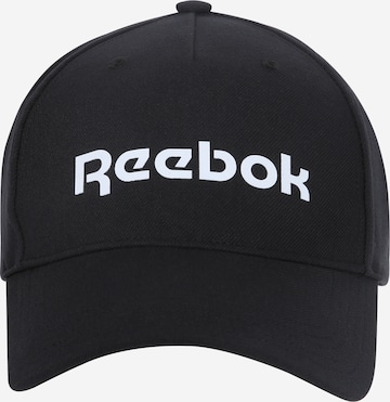 Șapcă sport de la Reebok pe negru: față