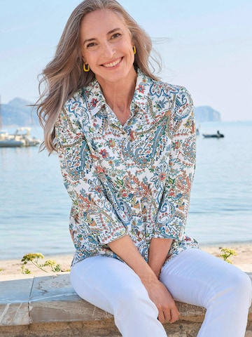 Goldner Bluse in Mischfarben