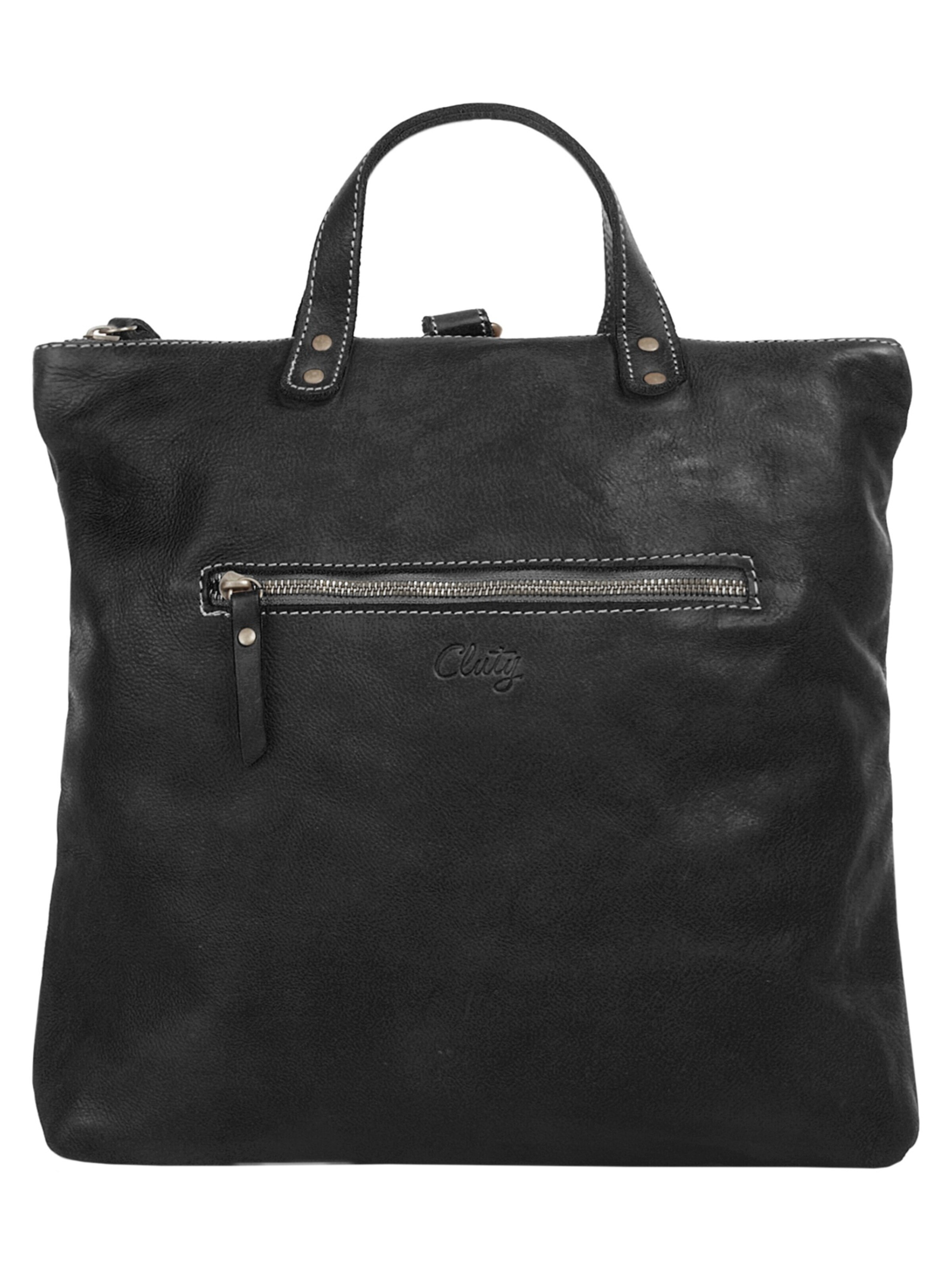 Cluty - Bolso de hombro en negro: frente
