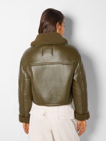 Veste mi-saison Bershka en vert