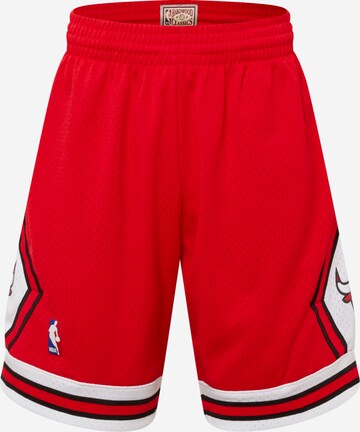 Mitchell & Ness Regular Broek in Rood: voorkant