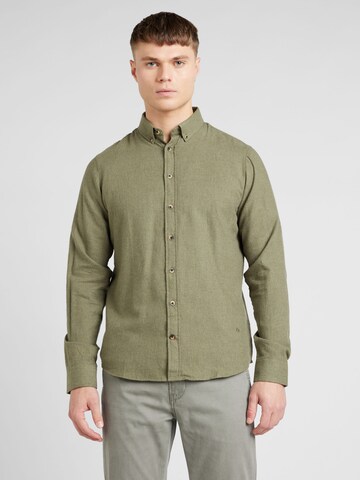 Coupe regular Chemise 'Burley' BLEND en vert : devant