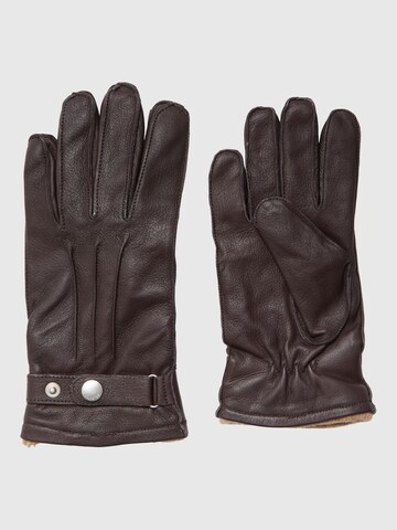 SELECTED HOMME Fingerhandsker i brun