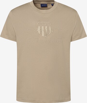 T-Shirt GANT en beige : devant