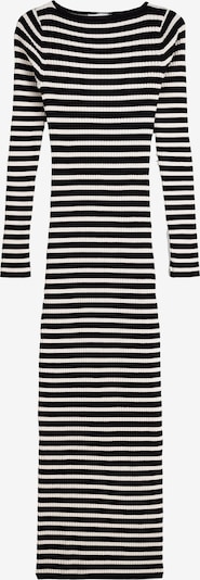 Bershka Pletena haljina u crna / bijela, Pregled proizvoda