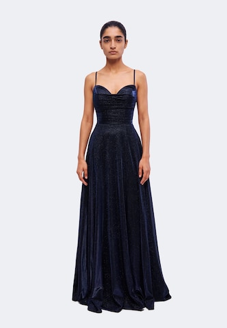 Rochie de seară de la MAGIC NIGHTS pe albastru: față