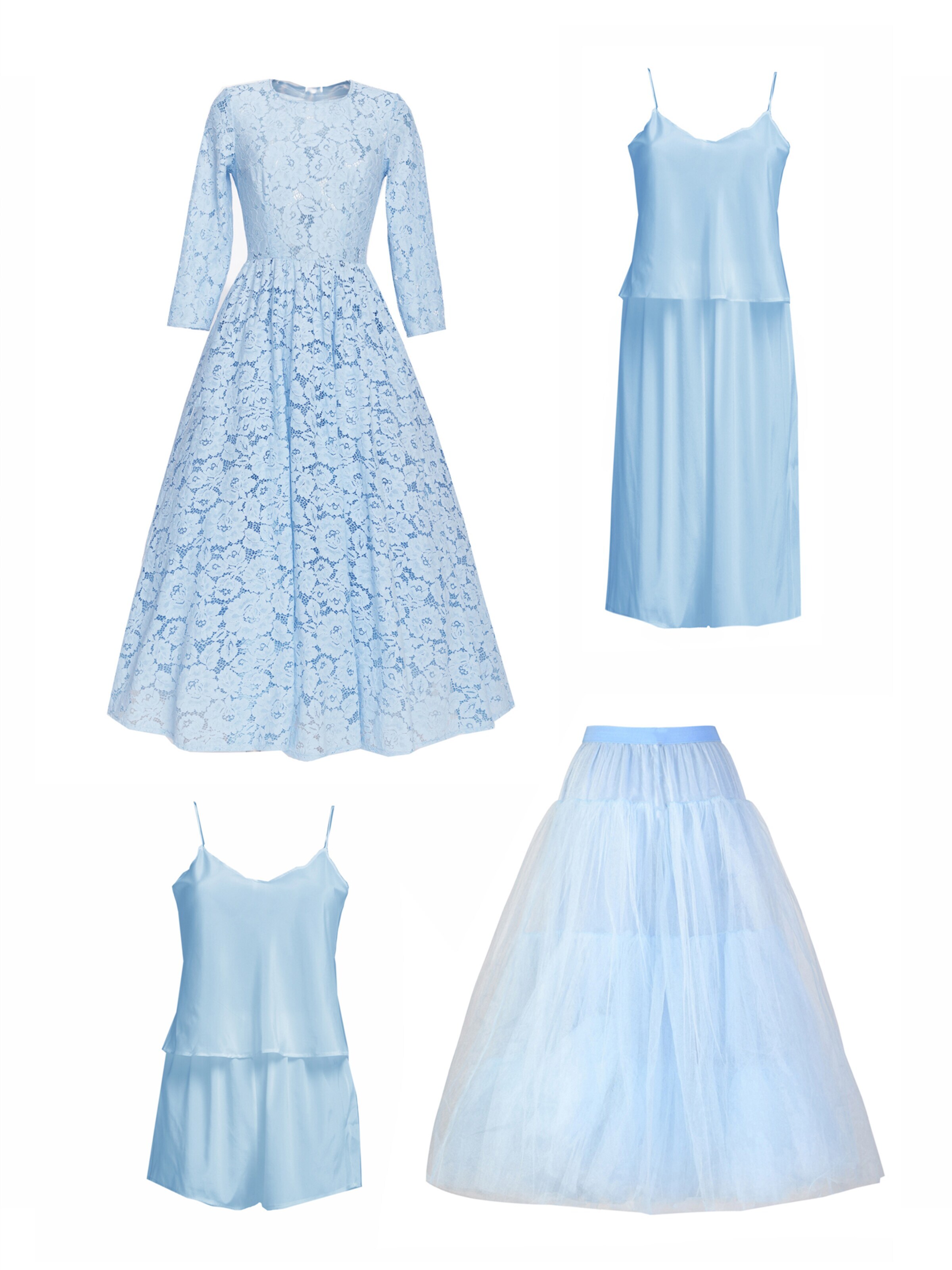 MATSOUR’I Cocktailkleid 'Vicktoria'‌‌‌‌‌‌ in Blau: Vorderseite