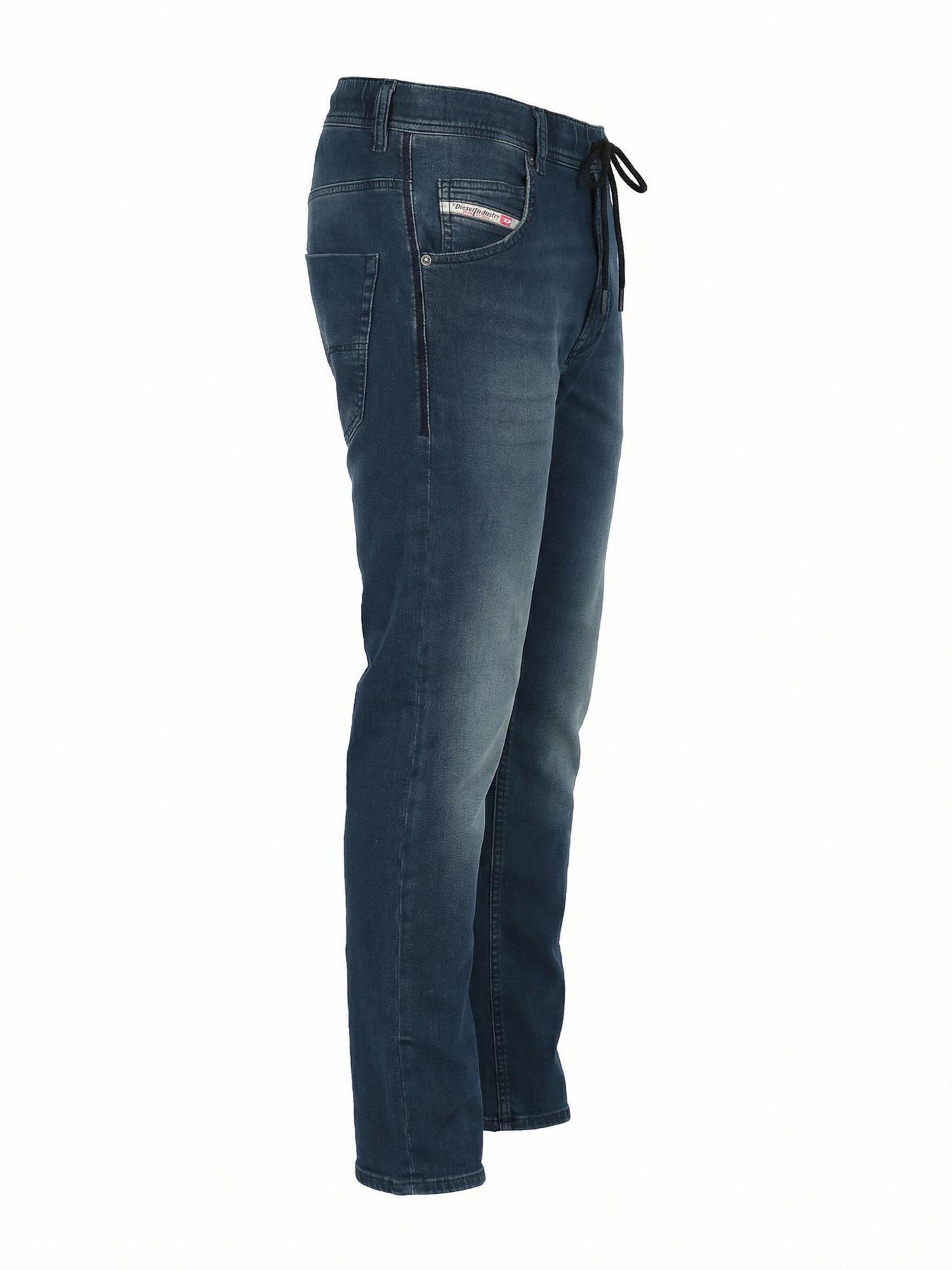 DIESEL Tapered Jeans '2030 D-KROOLEY JOGGJEANS Superstretch & Supersoft' in Blauw
