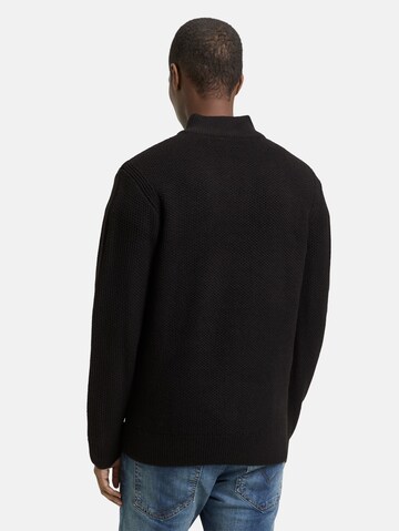 TOM TAILOR DENIM Sweater in Black