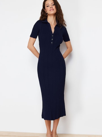 Trendyol - Vestido de punto en azul