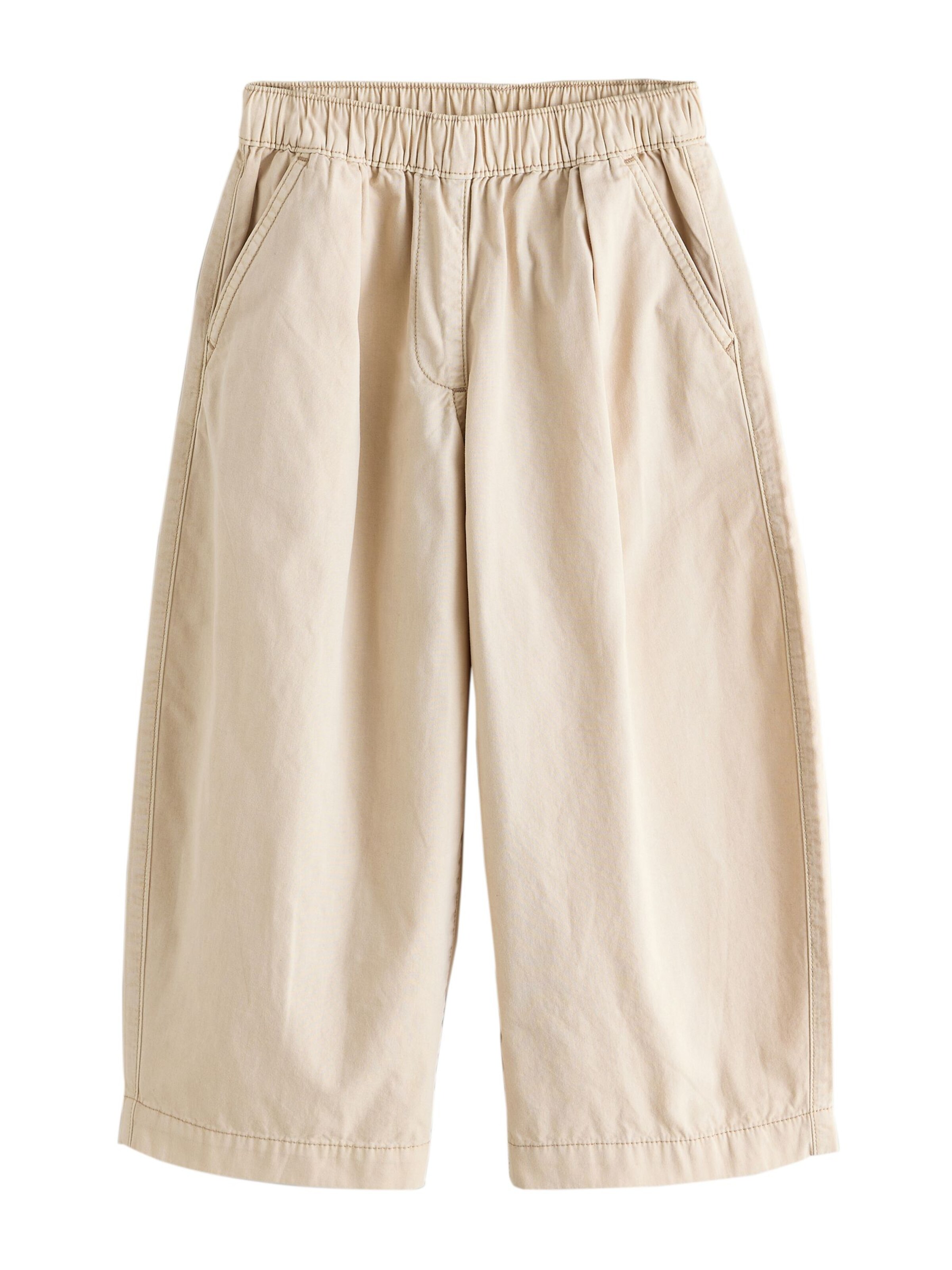 Barrel Pantalon Next en beige : devant
