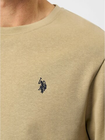 U.S. POLO ASSN. Sweatshirt 'Hugo' in Beige