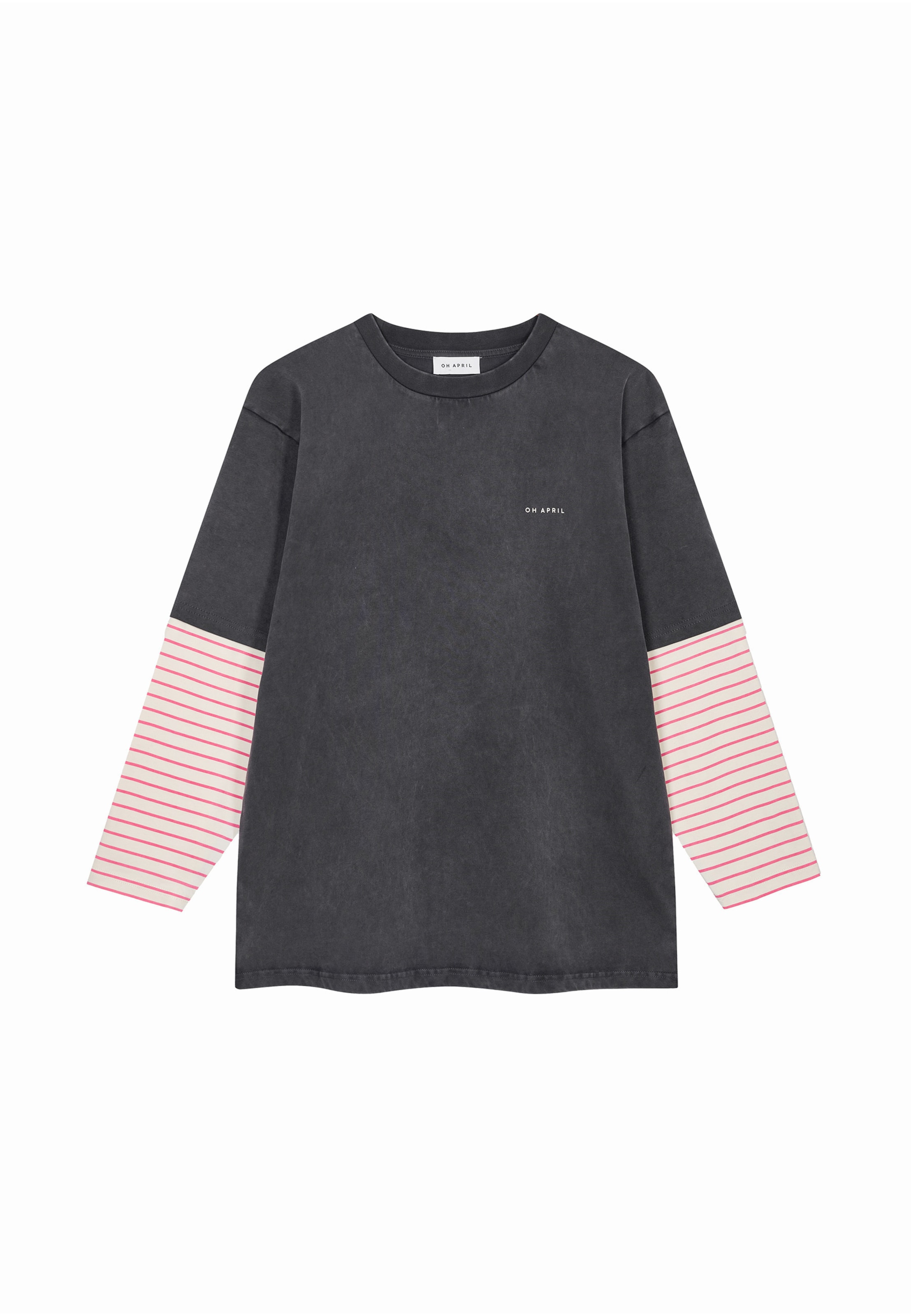 OH APRIL Shirt in Grijs: voorkant