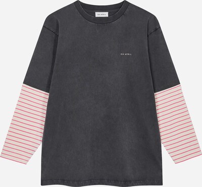 OH APRIL Shirt in L in Anthracite / Pink / Off white, Item view