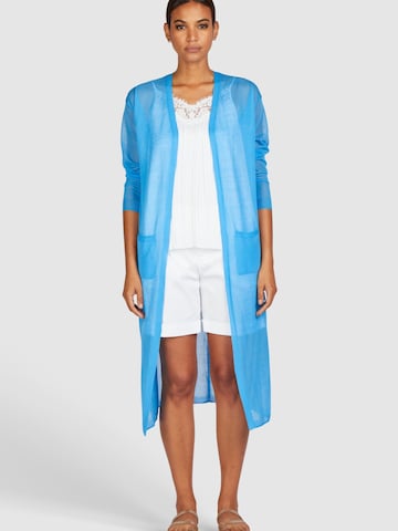 MARC AUREL Knit Cardigan in Blue: front