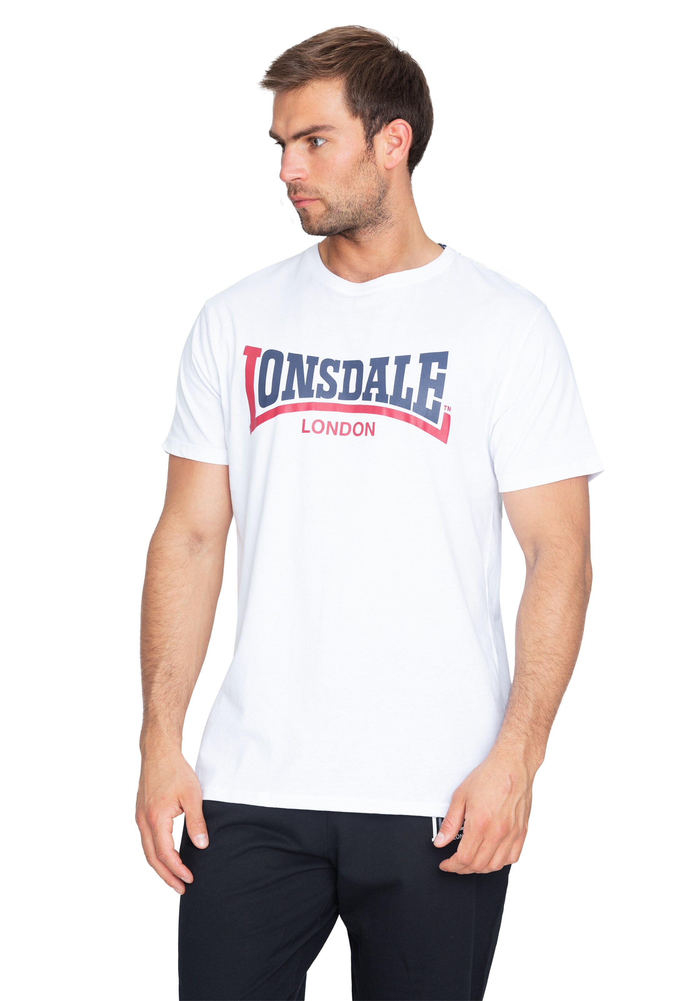 LONSDALE Tričko 'Creaton' - Biela: predná strana