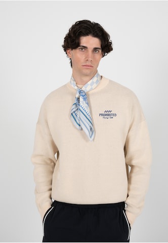 Sweat-shirt 'Vortex' Prohibited en beige