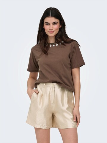 ONLY Shirt 'ONLELLEN' in Bruin: voorkant