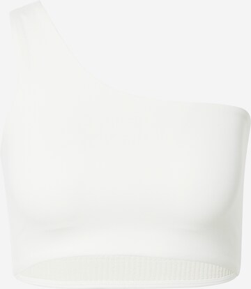 Girlfriend Collective Bustier Sport-BH 'BIANCA' in Beige: predná strana