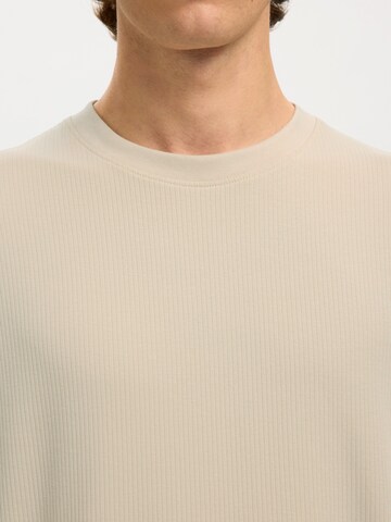 SELECTED - Camiseta 'SLHSpenser' en beige