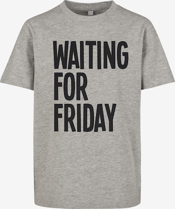 Mister Tee T-shirt 'Waiting For Friday' i grå: framsida