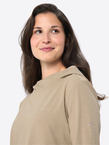 VAUDE Sports sweatshirt 'Tuenno' in Beige