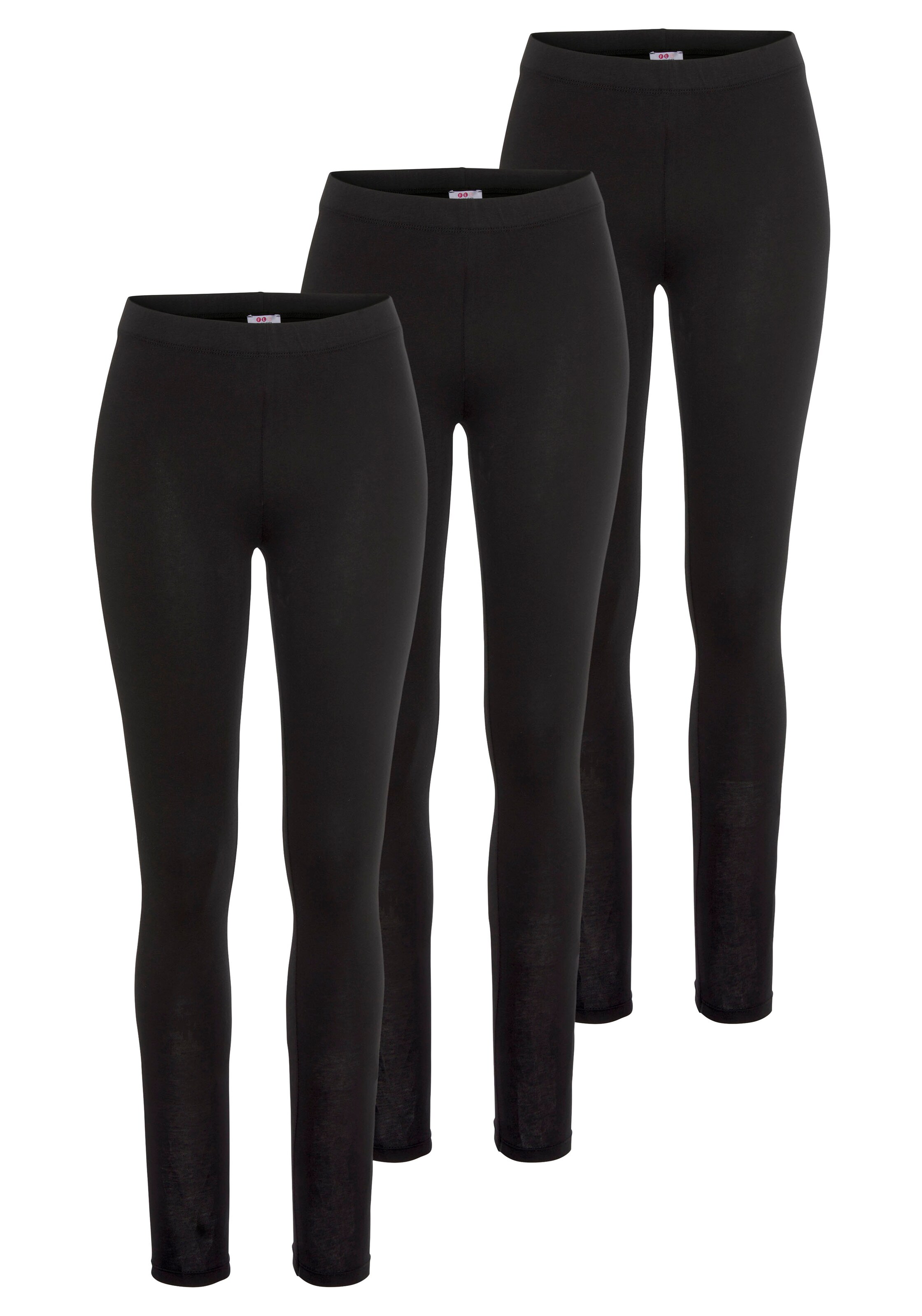 FLASHLIGHTS Skinny Leggings in Schwarz: Vorderseite