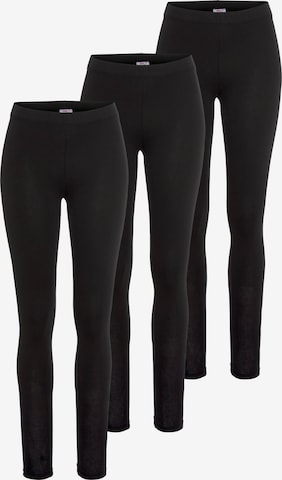 FLASHLIGHTS Skinny Leggings in Schwarz: Vorderseite
