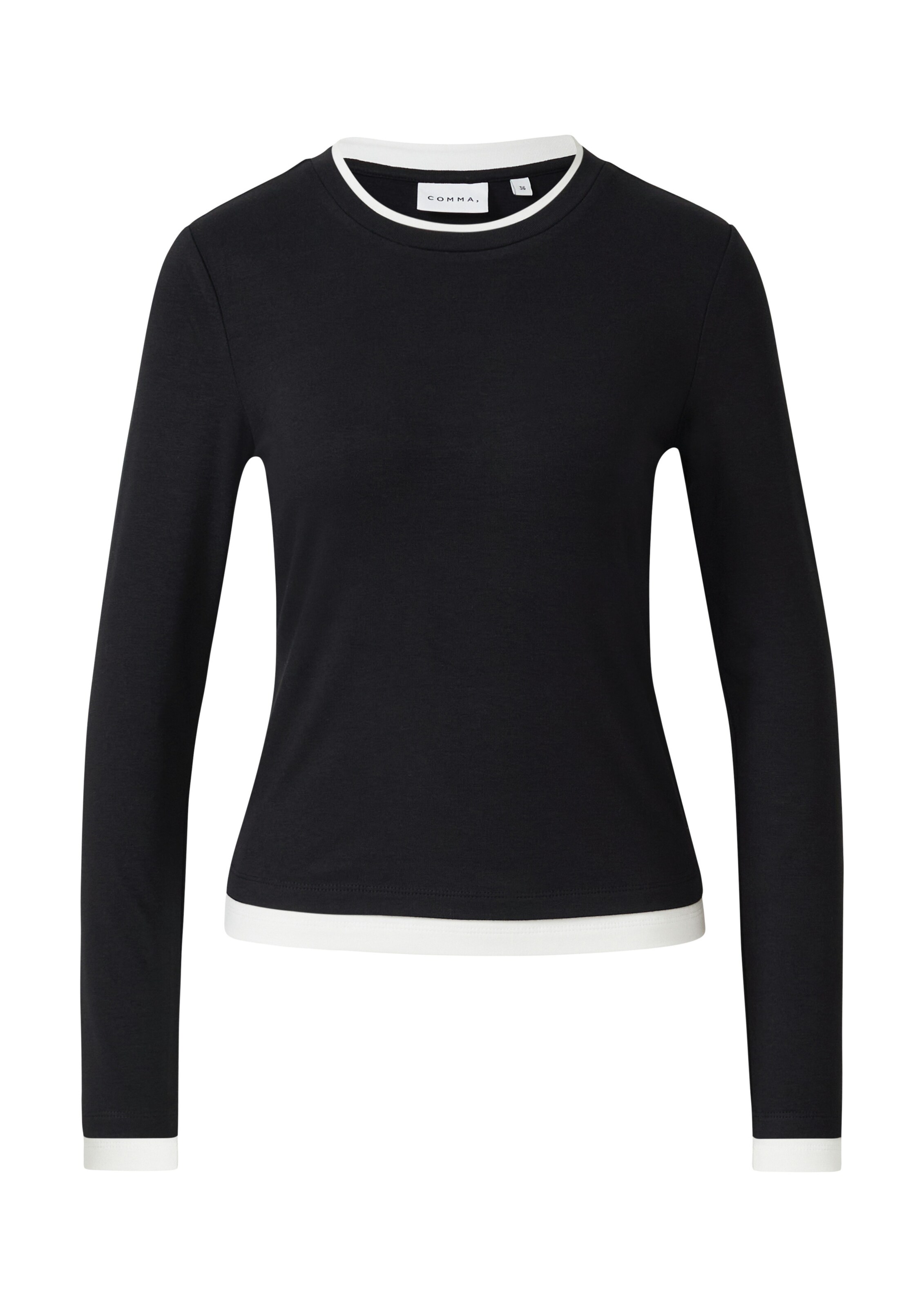 COMMA Shirt in Black: front