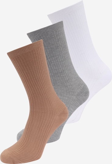 BeckSöndergaard Ponožky 'W.6' - hnedá / sivá melírovaná / biela, Produkt