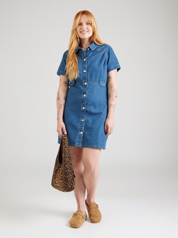 Vero Moda Curve Shirt dress 'VMAmanda' in Blue: front