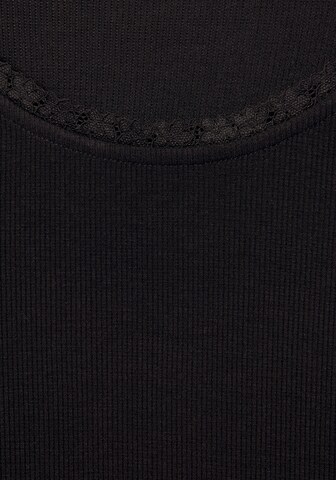 LASCANA Shirt in Black