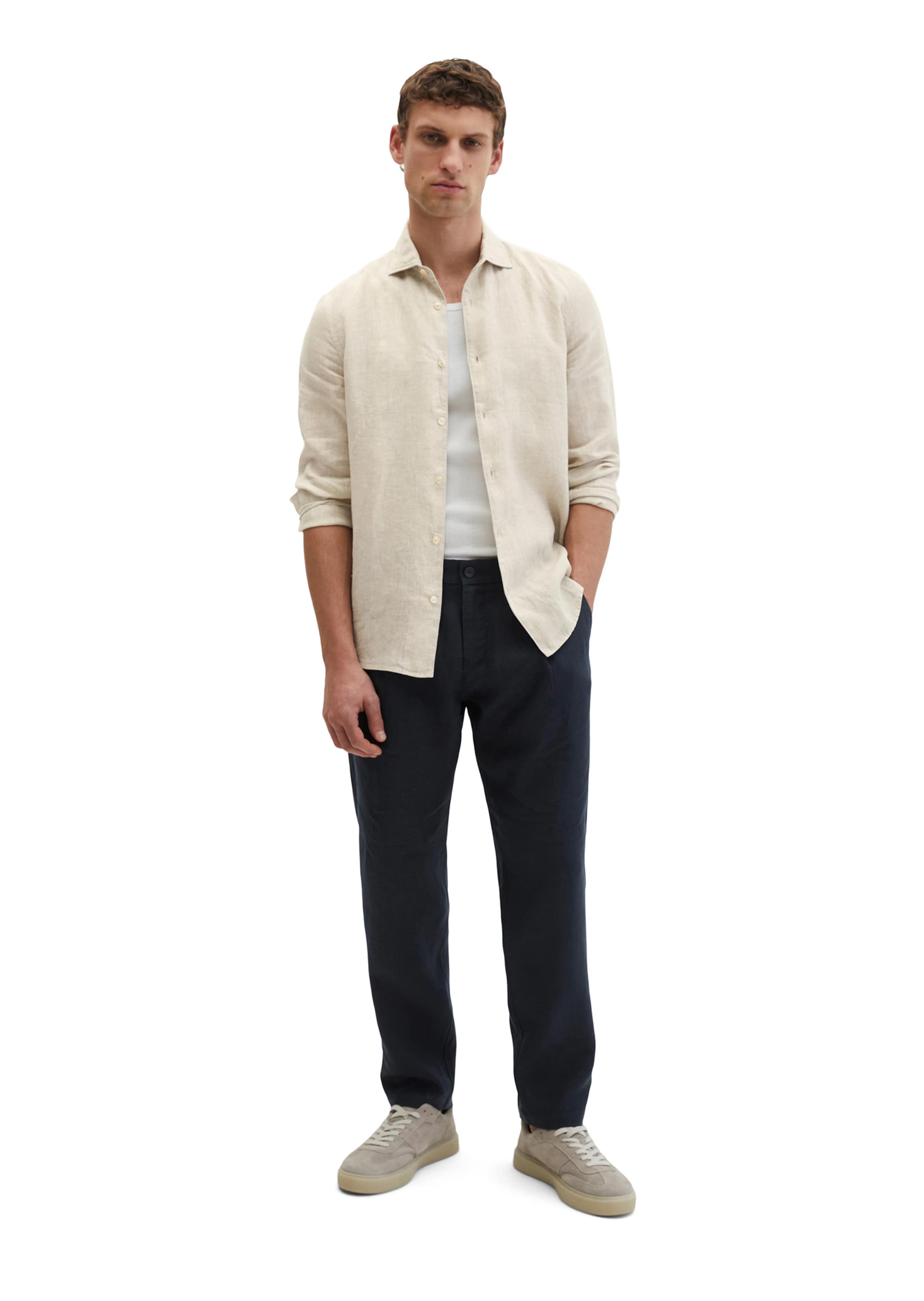 Marc O'Polo Regular fit Overhemd in Beige