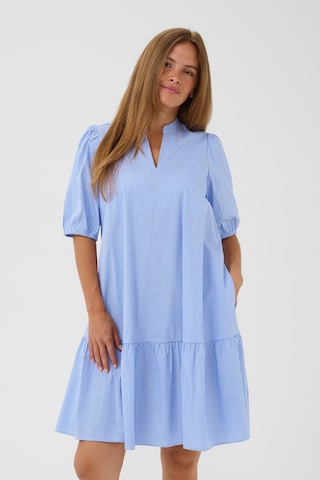 CULTURE - Vestido 'CUEbony' em azul: frente