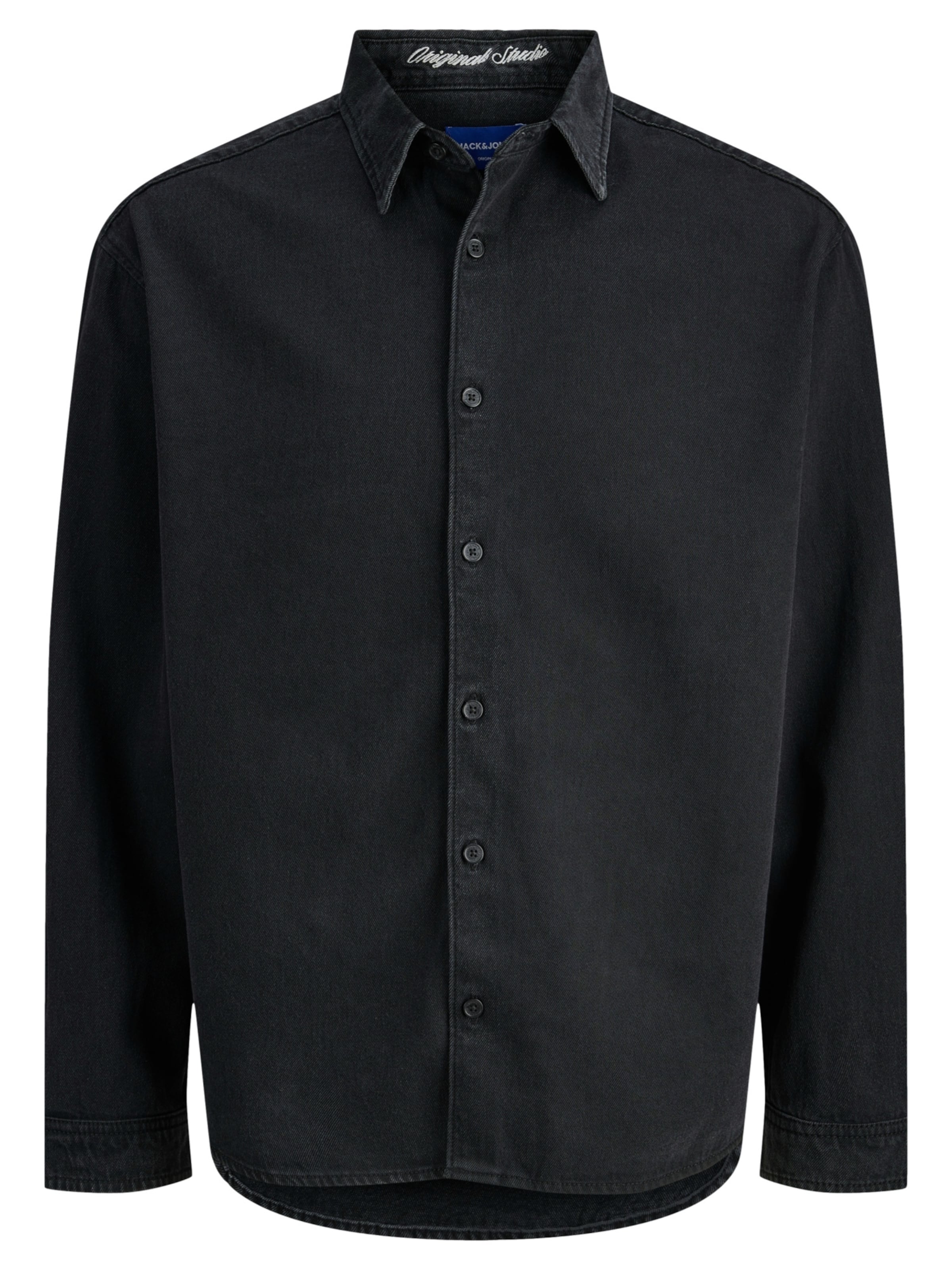 Jack & Jones Junior Overhemd 'Norrebro' in de kleur Zwart, Productweergave