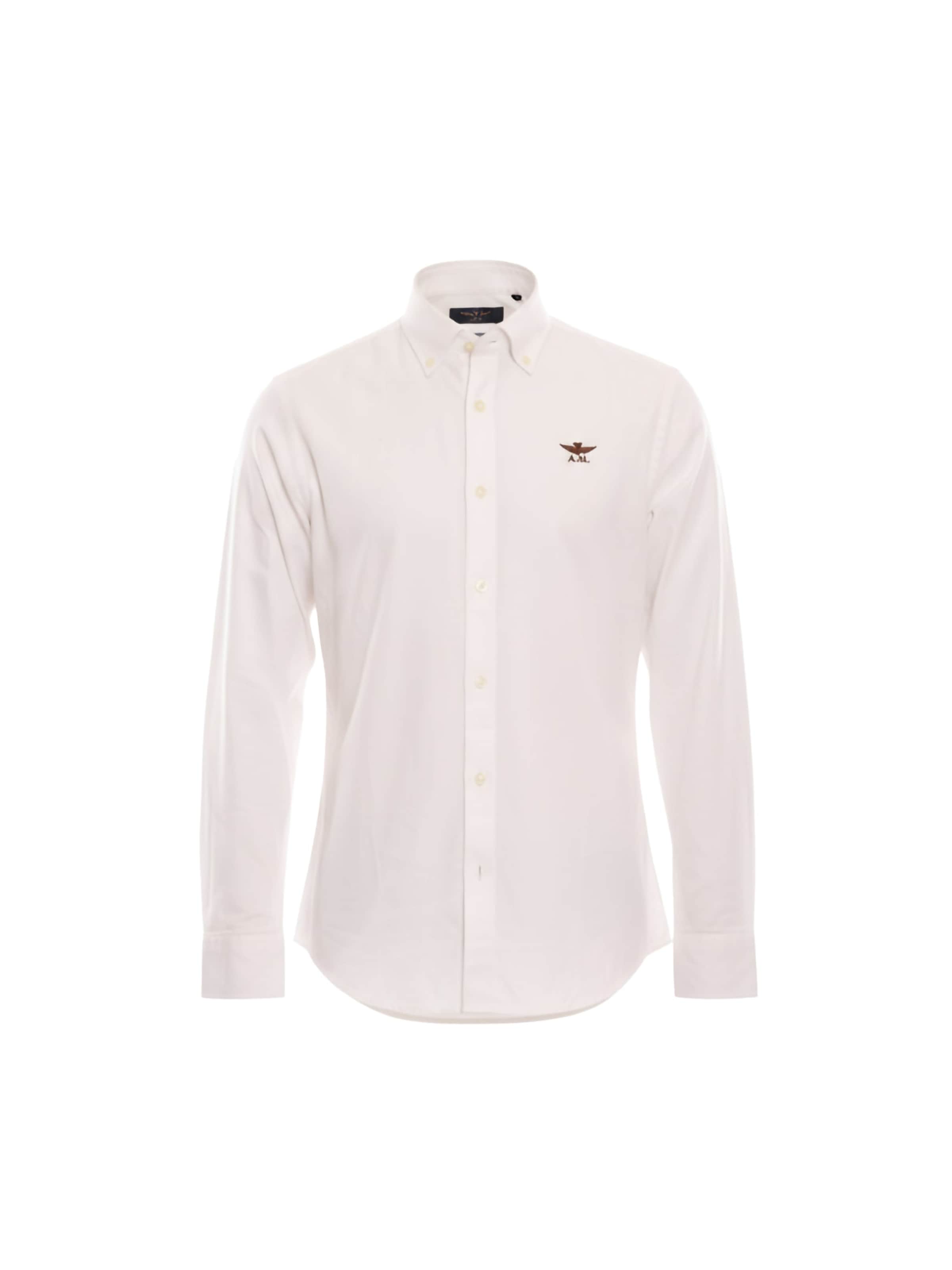 Maglietta 'CA127721303 CELESTE' di Aeronautica Militare in bianco: frontale