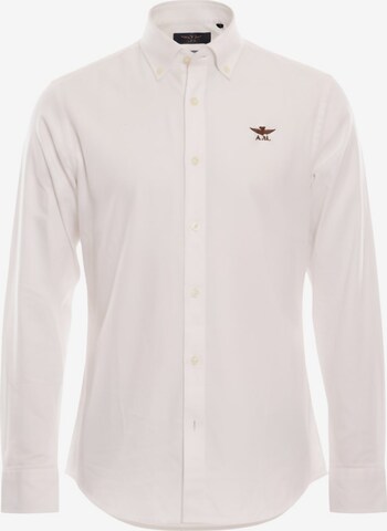 Aeronautica Militare Shirt 'CA127721303 CELESTE' in Weiß: Vorderseite