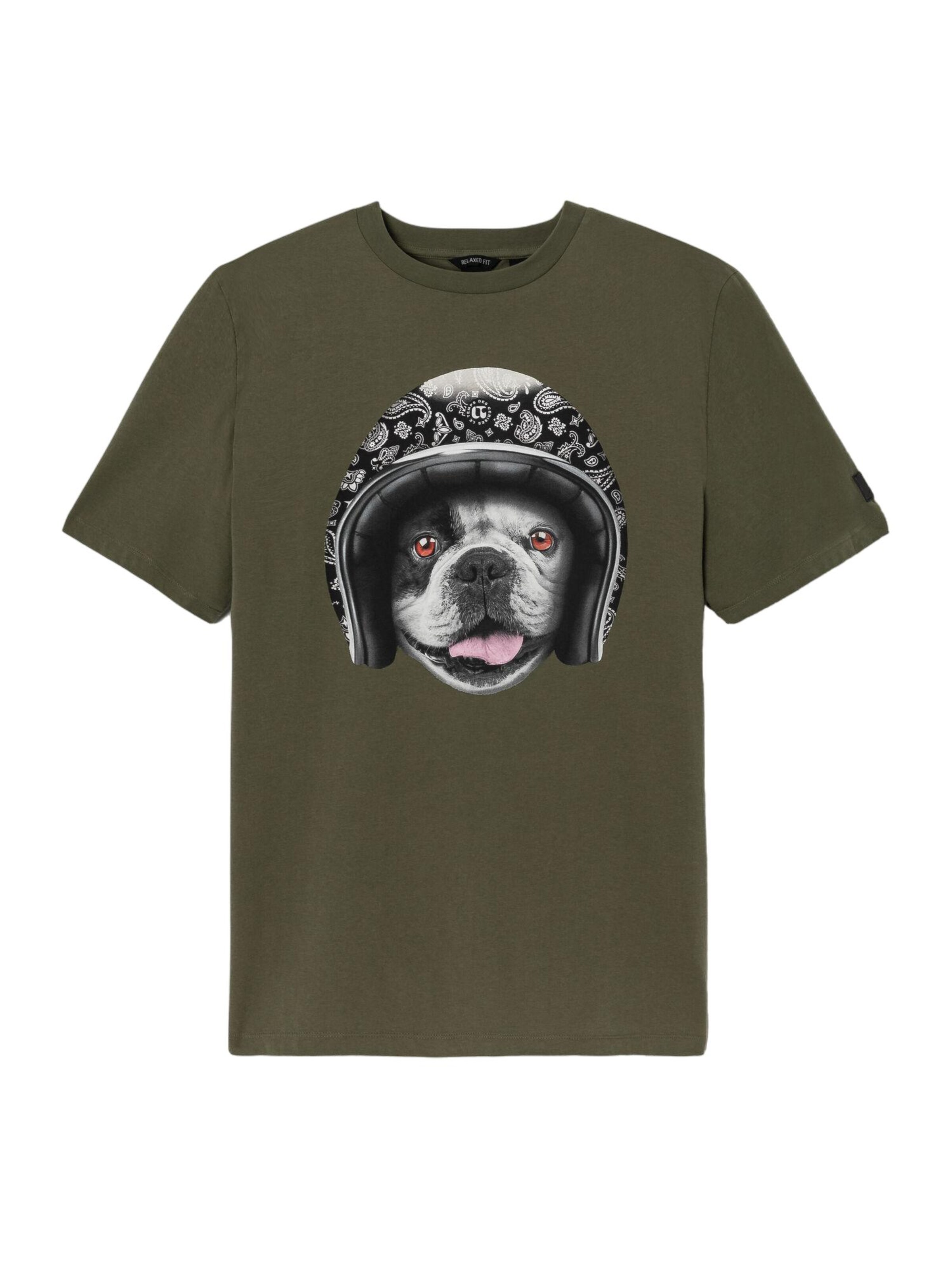 Le Temps Des Cerises Shirt 'BATISTA' in Groen: voorkant