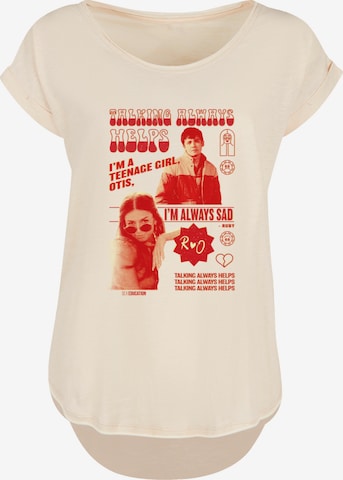 T-shirt 'Sex Education Otis Talking Helps Netflix TV Series' F4NT4STIC en beige : devant
