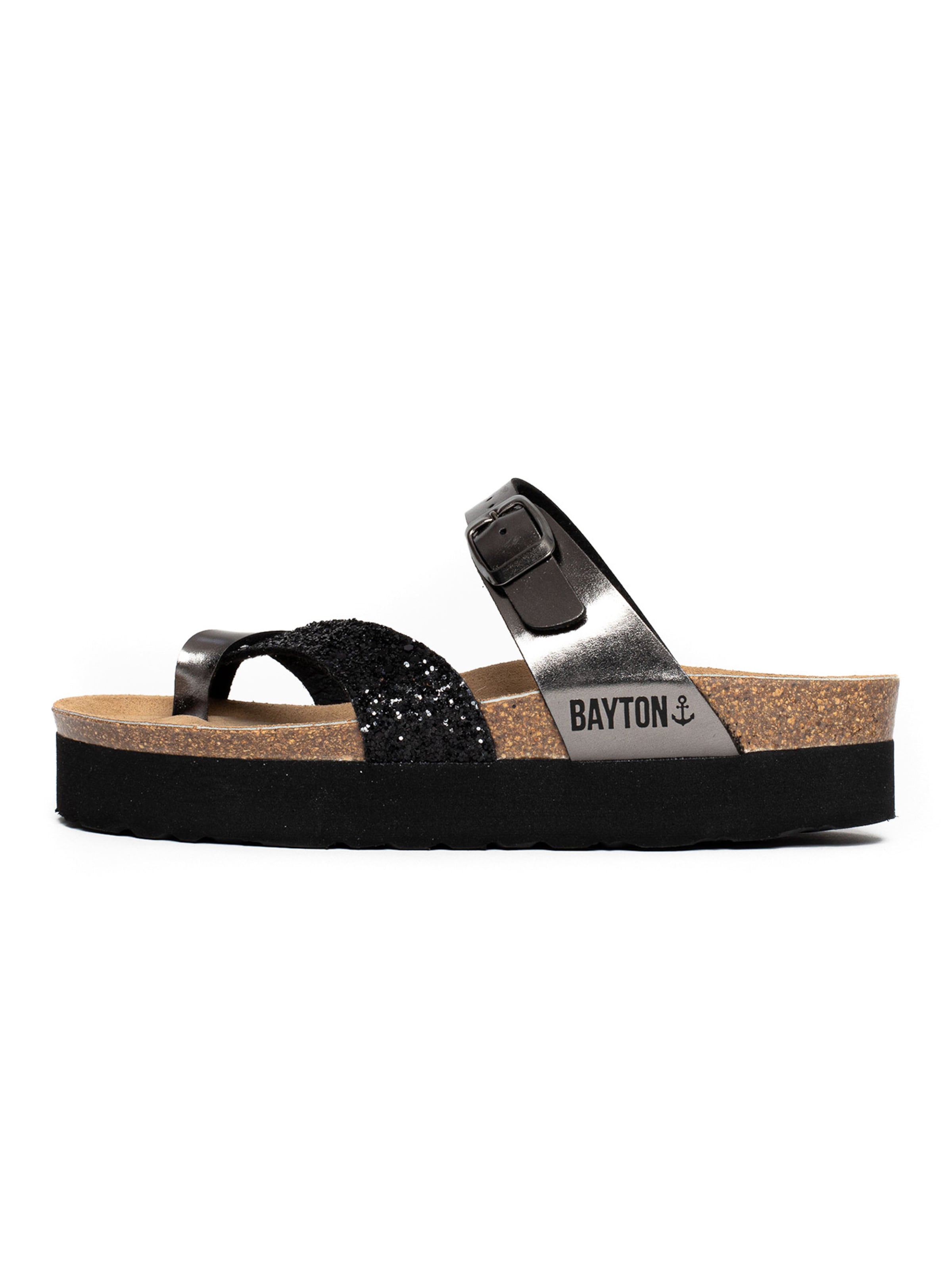Bayton - Sandalias de dedo 'Andromac' en gris: frente
