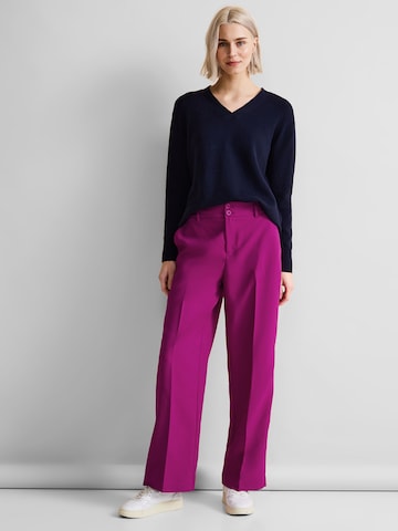 STREET ONE Regular Pleated Pants in Pink