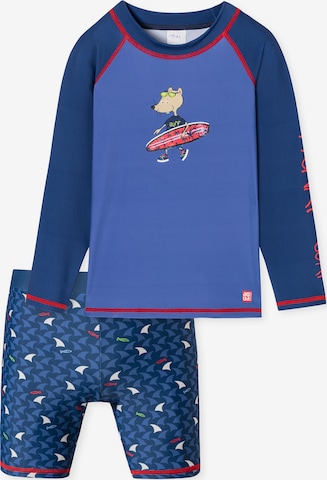 SCHIESSER Bade-Set 'Aqua' in Blau: Vorderseite