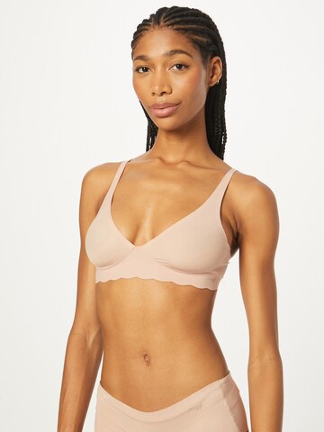 SLOGGI Triangle Bra 'ZERO Microfibre 2.0 H' in Brown