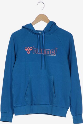 Hummel Sweatshirt & Zip-Up Hoodie in M in Blue: front