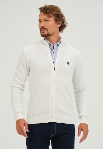 Vestes en maille Giorgio di Mare en blanc : devant