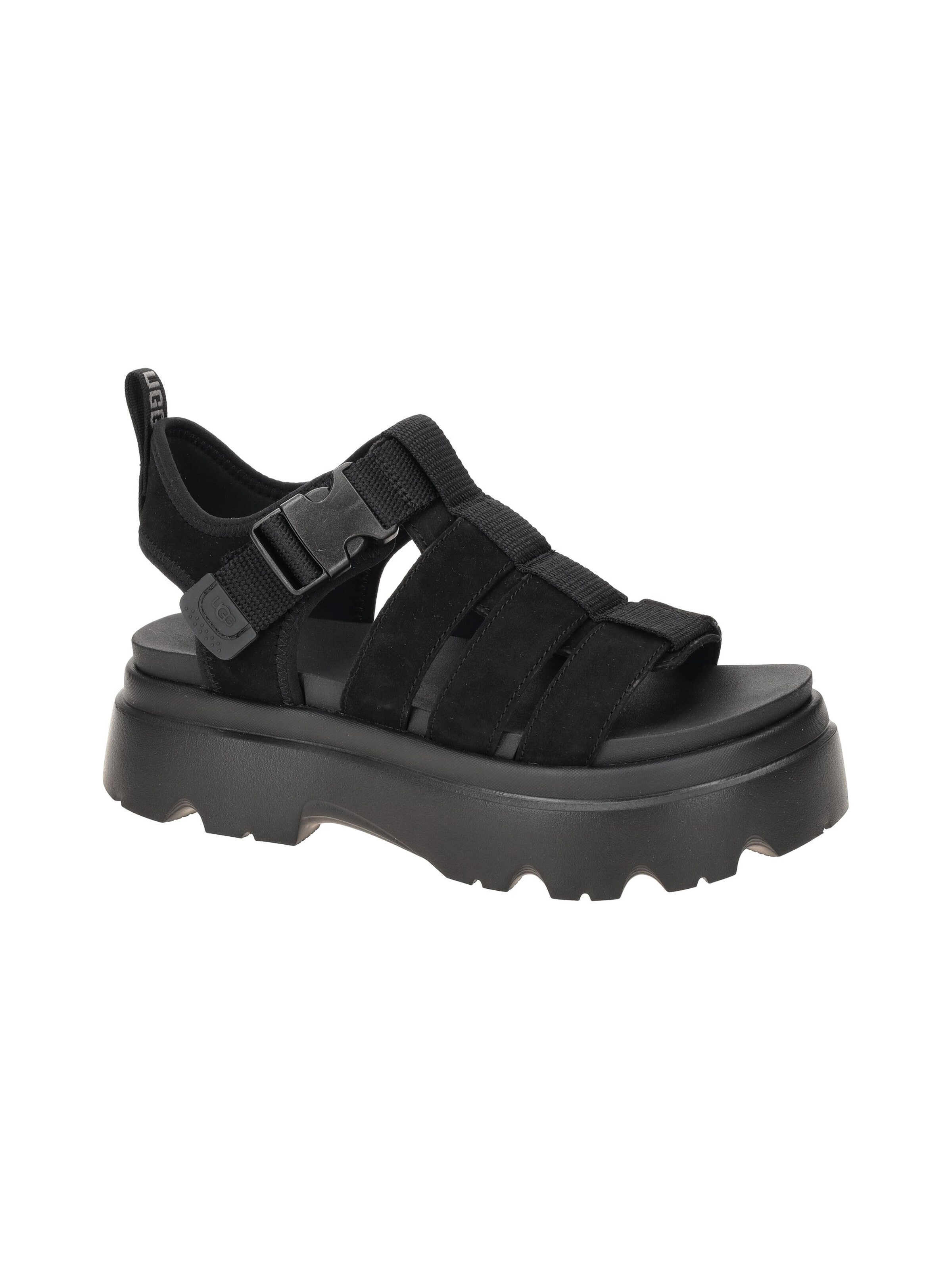 UGG Sandals 'UGG Cora Plateau Sandale schwarz 1152698' in Black: front