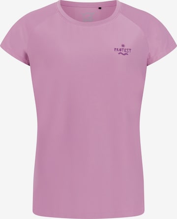 PROTEST Functioneel shirt 'PRTCal' in Lila: voorkant